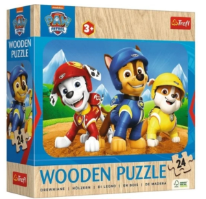 Puzzle drewniane 24 elementy Psi Patrol