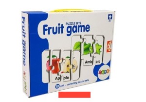 Puzzle edukacyjne owoce 10el