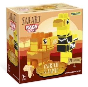 Baby Blocks Safari klocki struś i wielbłąd