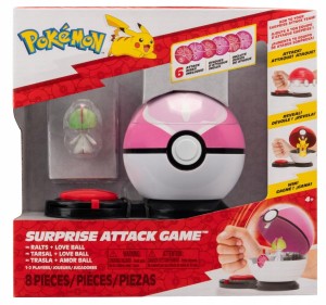 POKEMON gra Surprise Attack Pokeball Love Ball + figurka Ralts