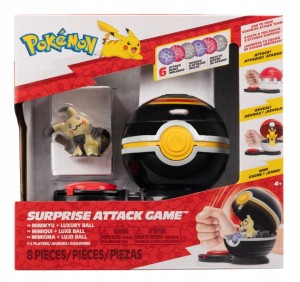 POKEMON gra Surprise Attack Game Poke Ball + figurka Mimikyu