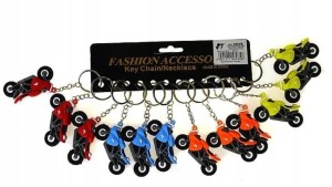 Brelok gumowy Motocykl 6cm Adar 