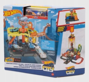 Mattel Hot Wheels City - mały zestaw z autkiem Myjnia rajdowa HDR27