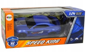 Auto sportowe 1:24 zdalnie sterowane niebieskie 280x130 mm Leantoys