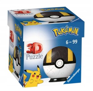Puzzle 3D Kula Pokemon czarna