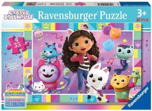 Puzzle dla dzieci 2D: Koci Domek Gabi 35el Ravensburger