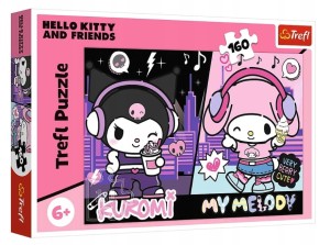 Puzzle 160 Kuromi rządzi Hello Kitty TREFL