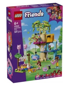 LEGO Friends. Kocie przyjęcie urodzinowe i domek na drzewie 42666