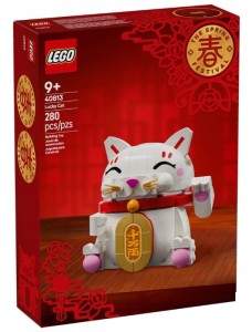 LEGO ICONS 40813 Japoński kot szczęścia Maneki Neko dekoracja 