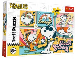 Puzzle 300 Zabawny świat Fistaszków Trefl