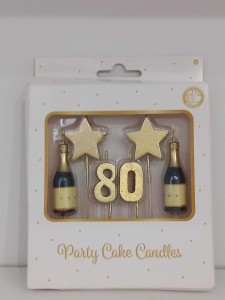 Świeczki urodzinowe, 80
