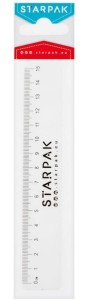 Linijka plastikowa Starpak 15 cm przezroczysta