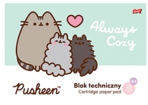 BLOK TECHNICZNY A4 10 BIAŁYCH KARTEK UNIPAP PUSHEEN