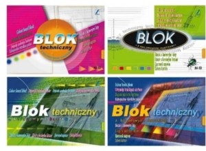  Blok techniczny Kreska A4 kolorowy 10 kartek 170g