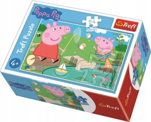 Puzzle Trefl 54 el mini - Wesoły dzień Świnki Peppy 1