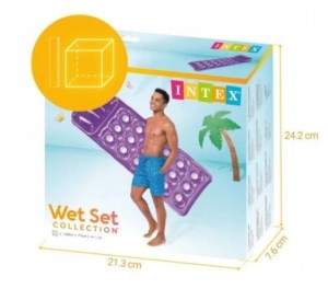 Materac Dmuchany Leżanka INTEX 58890 fioletowy