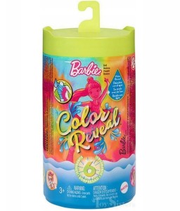 Lalka Barbie Chelsea Color Reveal neon HCC90