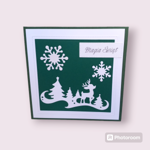 Kartka świąteczna. Renifer 2