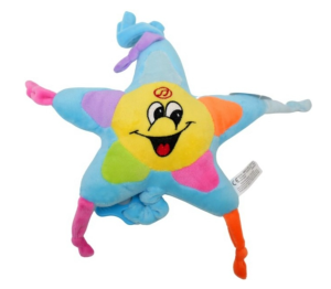 Maskotka Gwiazdka Kolorowa Baby - 18cm NIEBIESKA