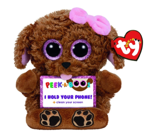 Maskotka Piesek Zelda podstawka na telefon TY - 14cm