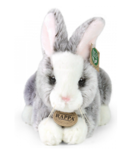 Maskotka Królik Szaro-Biały Zajączek - 23cm