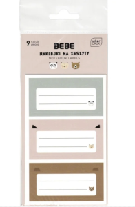 Naklejki na zeszyt BB Friends Interdruk 9 szt.