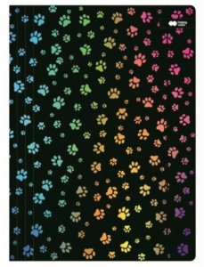 Teczka A4 z gumką Miaow czarna HAPPY COLOR