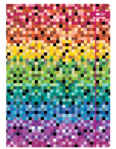 Teczka z gumką A4 Pixi rainbow Happy Color