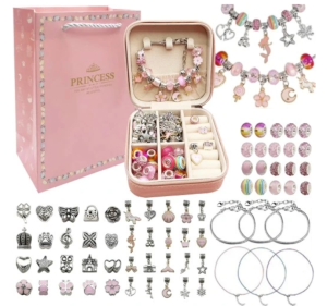 Zestaw do robienia bransoletek DIY Biżuterii Koraliki Zawieszki MIX