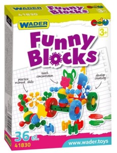 Klocki funny w kartonie 36 el.
