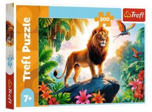 Puzzle 200 Król dżungli Trefl
