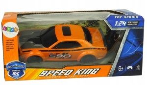 Zdalnie Sterowane Auto Sportowe 1:24 Wyścigi Pomarańczowe 27 R/C Pilot