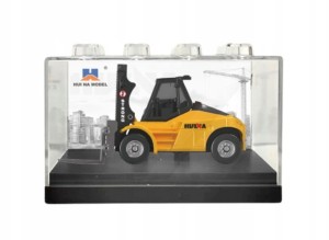 Wózek Widłowy Metalowy Model Kolekcjonerski Huina Żółty 1:80