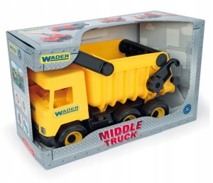 WADER 32121 Middle Truck Wywrotka Żółta w Kartonie