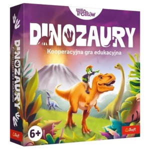 Gra planszowa Kooperacyjna gra edukacyjna Dinozaury Rodzina Treflików