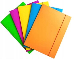 Teczka z gumką A4 OFFICE PRODUCTS Fluo karton/lakier