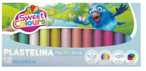 Plastelina pastelowa 12 kolorów