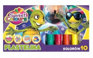 Plastelina Koma Plast 10 kolorów Sweet Colours