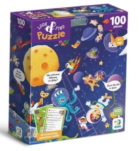 Puzzle 100 Look&Find Szalony kosmos