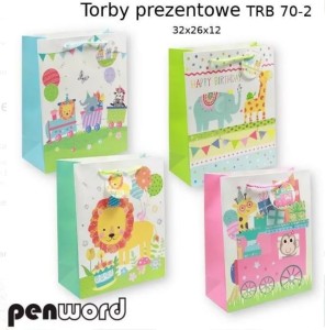Torebka prezentowa 32x26x12cm MIX